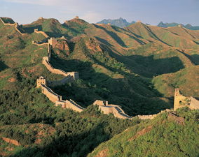 Great Wall of China at sunset