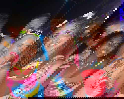 Girls at Full Moon Party in Thailand