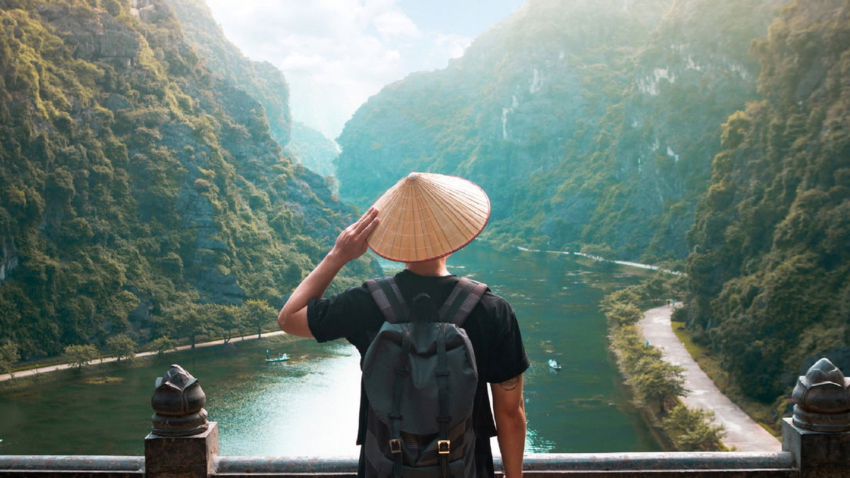 Traveller at Ninh Binh