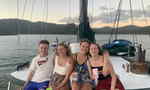Travellers sailing the Whitsundays, Australia