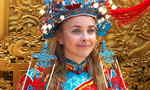 Georgia wearing traditional Chinese clothing