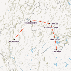 Laos Adventure Map
